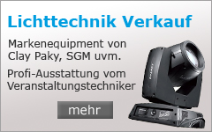 Verkauf von Lichttechnik, Tontechnik und Videotechnik in Salzburg